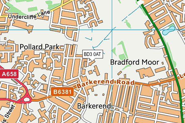 BD3 0AT map - OS VectorMap District (Ordnance Survey) BD3 0AT map - OS VectorMap District (Ordnance Survey)