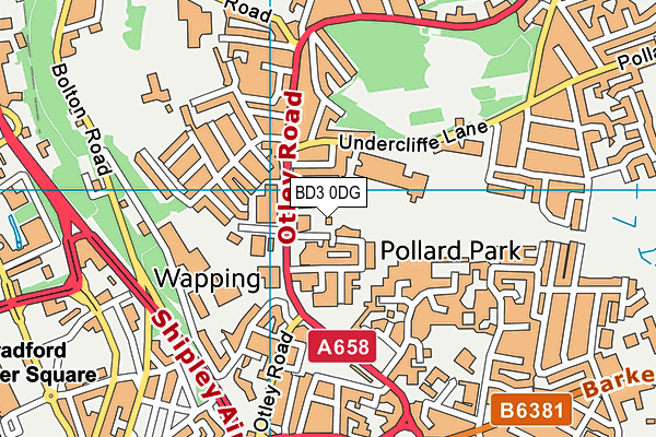 BD3 0DG map - OS VectorMap District (Ordnance Survey) BD3 0DG map - OS VectorMap District (Ordnance Survey)