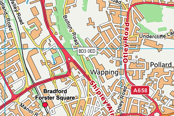 BD3 0ED map - OS VectorMap District (Ordnance Survey) BD3 0ED map - OS VectorMap District (Ordnance Survey)