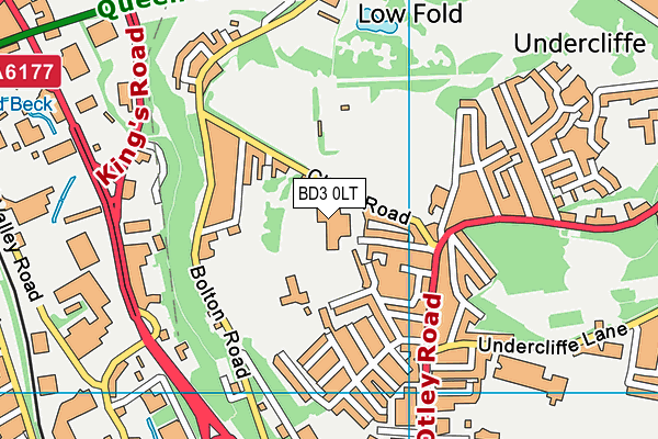 BD3 0LT map - OS VectorMap District (Ordnance Survey) BD3 0LT map - OS VectorMap District (Ordnance Survey)