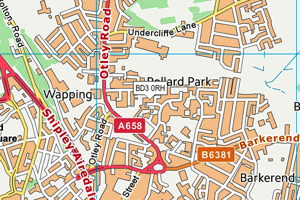BD3 0RH map - OS VectorMap District (Ordnance Survey)