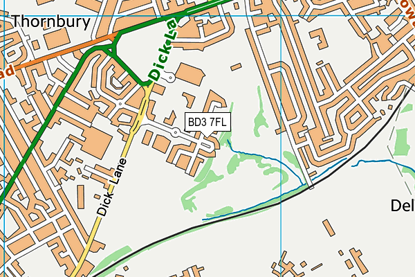 BD3 7FL map - OS VectorMap District (Ordnance Survey) BD3 7FL map - OS VectorMap District (Ordnance Survey)