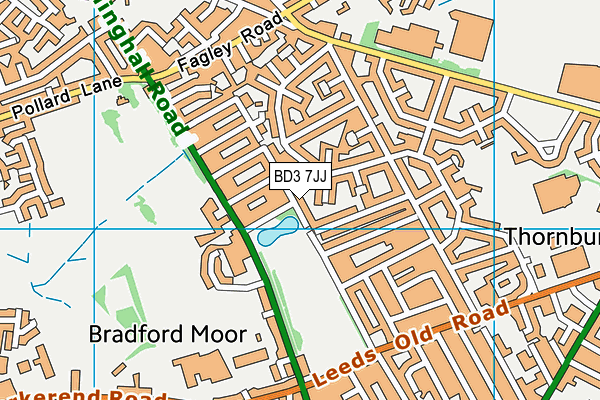 BD3 7JJ map - OS VectorMap District (Ordnance Survey) BD3 7JJ map - OS VectorMap District (Ordnance Survey)