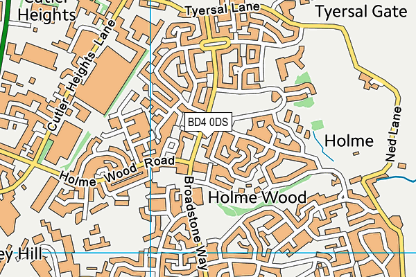BD4 0DS map - OS VectorMap District (Ordnance Survey) BD4 0DS map - OS VectorMap District (Ordnance Survey)