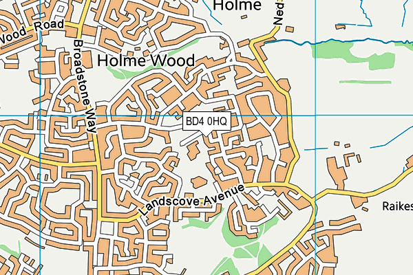 BD4 0HQ map - OS VectorMap District (Ordnance Survey) BD4 0HQ map - OS VectorMap District (Ordnance Survey)
