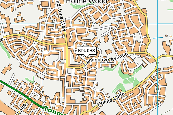 BD4 0HS map - OS VectorMap District (Ordnance Survey) BD4 0HS map - OS VectorMap District (Ordnance Survey)