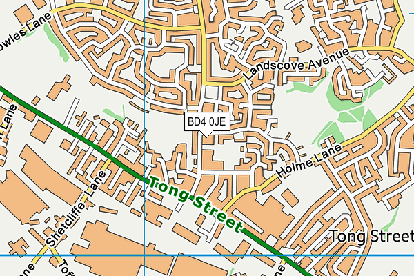 BD4 0JE map - OS VectorMap District (Ordnance Survey) BD4 0JE map - OS VectorMap District (Ordnance Survey)