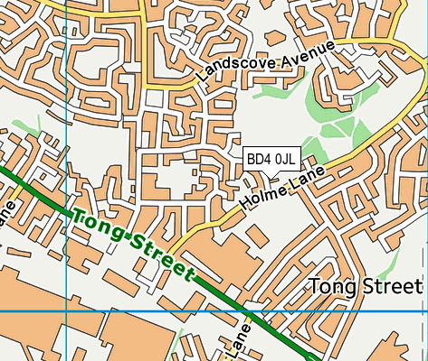 BD4 0JL map - OS VectorMap District (Ordnance Survey) BD4 0JL map - OS VectorMap District (Ordnance Survey)