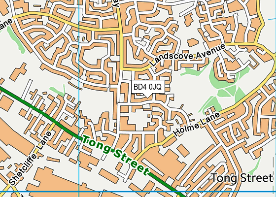 BD4 0JQ map - OS VectorMap District (Ordnance Survey) BD4 0JQ map - OS VectorMap District (Ordnance Survey)
