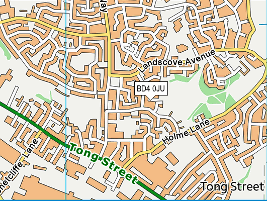 BD4 0JU map - OS VectorMap District (Ordnance Survey) BD4 0JU map - OS VectorMap District (Ordnance Survey)