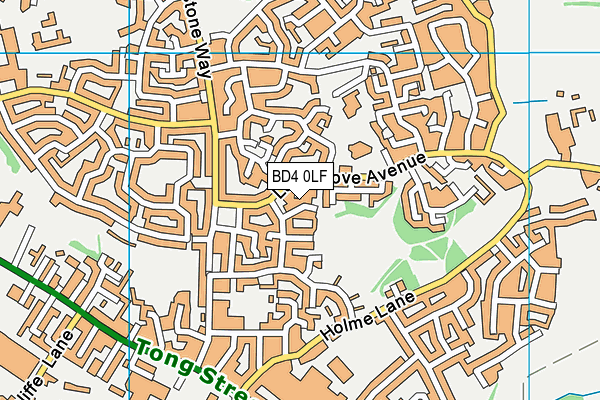 BD4 0LF map - OS VectorMap District (Ordnance Survey) BD4 0LF map - OS VectorMap District (Ordnance Survey)