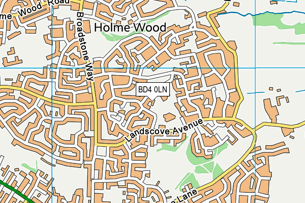 BD4 0LN map - OS VectorMap District (Ordnance Survey) BD4 0LN map - OS VectorMap District (Ordnance Survey)