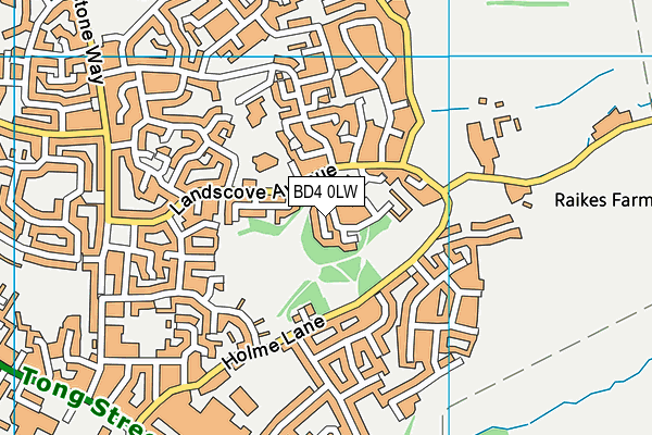 BD4 0LW map - OS VectorMap District (Ordnance Survey) BD4 0LW map - OS VectorMap District (Ordnance Survey)