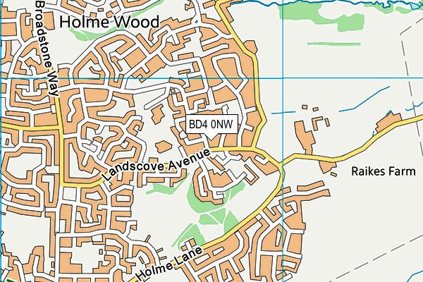 BD4 0NW map - OS VectorMap District (Ordnance Survey) BD4 0NW map - OS VectorMap District (Ordnance Survey)