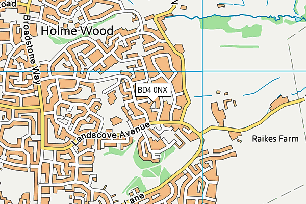BD4 0NX map - OS VectorMap District (Ordnance Survey) BD4 0NX map - OS VectorMap District (Ordnance Survey)