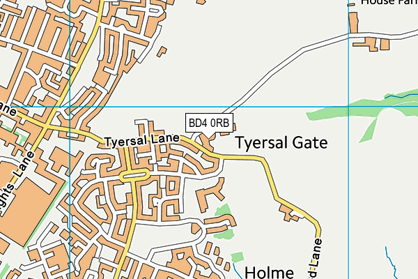 BD4 0RB map - OS VectorMap District (Ordnance Survey) BD4 0RB map - OS VectorMap District (Ordnance Survey)