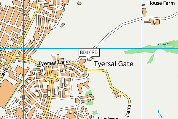 BD4 0RD map - OS VectorMap District (Ordnance Survey) BD4 0RD map - OS VectorMap District (Ordnance Survey)