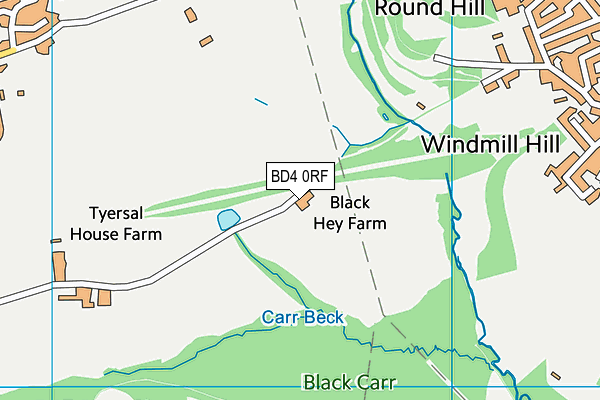 BD4 0RF map - OS VectorMap District (Ordnance Survey) BD4 0RF map - OS VectorMap District (Ordnance Survey)