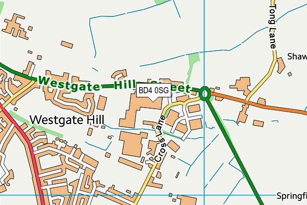 BD4 0SG map - OS VectorMap District (Ordnance Survey) BD4 0SG map - OS VectorMap District (Ordnance Survey)
