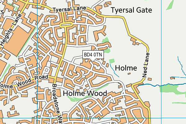 BD4 0TN map - OS VectorMap District (Ordnance Survey) BD4 0TN map - OS VectorMap District (Ordnance Survey)
