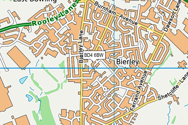 BD4 6BW map - OS VectorMap District (Ordnance Survey) BD4 6BW map - OS VectorMap District (Ordnance Survey)