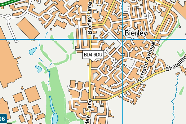 BD4 6DU map - OS VectorMap District (Ordnance Survey) BD4 6DU map - OS VectorMap District (Ordnance Survey)