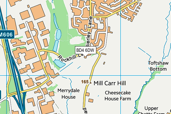 BD4 6DW map - OS VectorMap District (Ordnance Survey) BD4 6DW map - OS VectorMap District (Ordnance Survey)