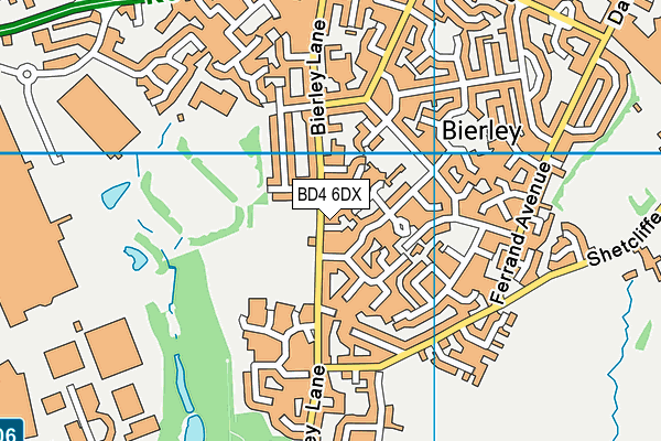 BD4 6DX map - OS VectorMap District (Ordnance Survey) BD4 6DX map - OS VectorMap District (Ordnance Survey)