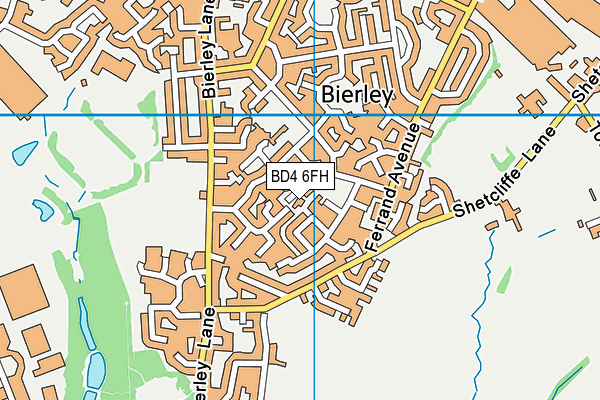 BD4 6FH map - OS VectorMap District (Ordnance Survey) BD4 6FH map - OS VectorMap District (Ordnance Survey)