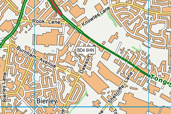 BD4 6HN map - OS VectorMap District (Ordnance Survey) BD4 6HN map - OS VectorMap District (Ordnance Survey)