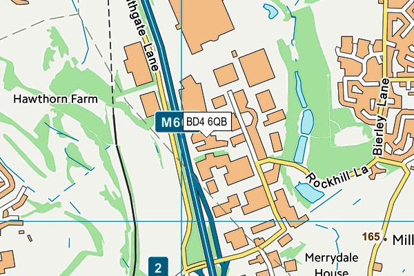 BD4 6QB map - OS VectorMap District (Ordnance Survey) BD4 6QB map - OS VectorMap District (Ordnance Survey)