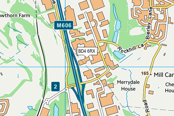 BD4 6RX map - OS VectorMap District (Ordnance Survey) BD4 6RX map - OS VectorMap District (Ordnance Survey)