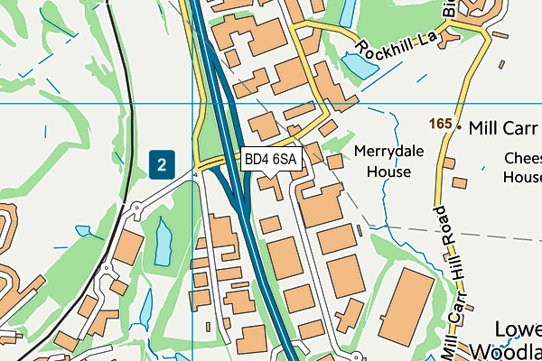 BD4 6SA map - OS VectorMap District (Ordnance Survey) BD4 6SA map - OS VectorMap District (Ordnance Survey)