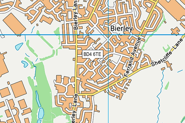 BD4 6TE map - OS VectorMap District (Ordnance Survey) BD4 6TE map - OS VectorMap District (Ordnance Survey)
