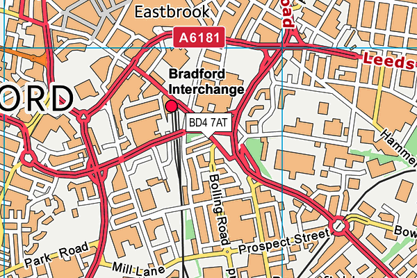 BD4 7AT map - OS VectorMap District (Ordnance Survey) BD4 7AT map - OS VectorMap District (Ordnance Survey)