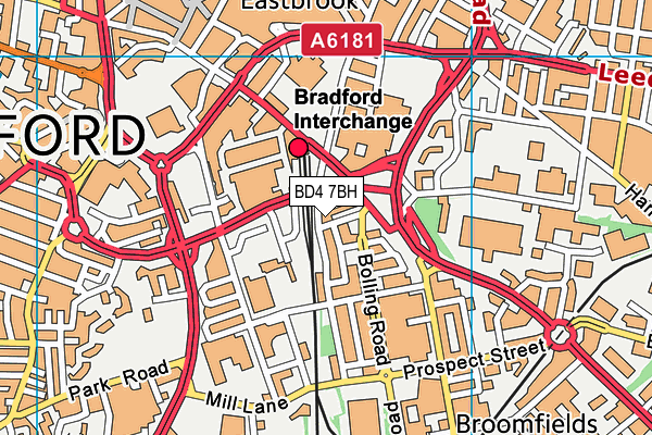 BD4 7BH map - OS VectorMap District (Ordnance Survey) BD4 7BH map - OS VectorMap District (Ordnance Survey)