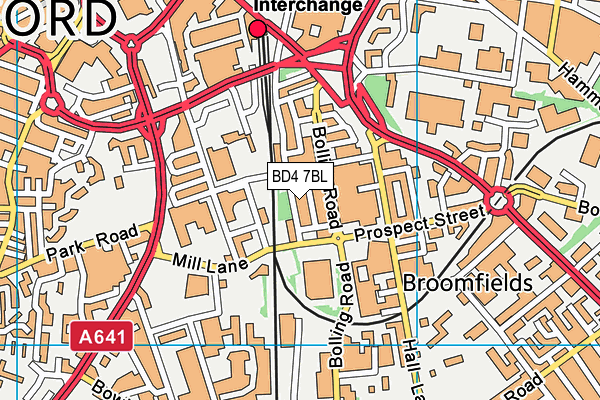 BD4 7BL map - OS VectorMap District (Ordnance Survey) BD4 7BL map - OS VectorMap District (Ordnance Survey)