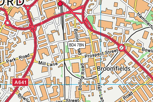 BD4 7BN map - OS VectorMap District (Ordnance Survey) BD4 7BN map - OS VectorMap District (Ordnance Survey)