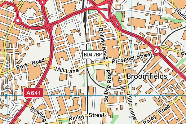 BD4 7BP map - OS VectorMap District (Ordnance Survey) BD4 7BP map - OS VectorMap District (Ordnance Survey)
