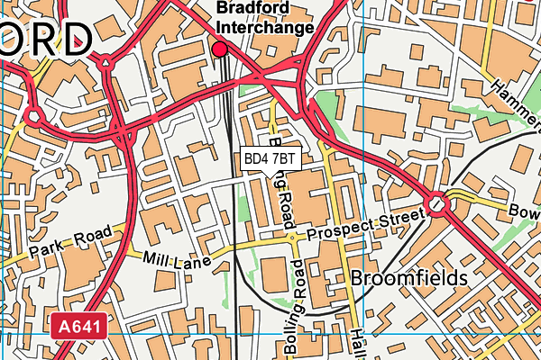 BD4 7BT map - OS VectorMap District (Ordnance Survey) BD4 7BT map - OS VectorMap District (Ordnance Survey)