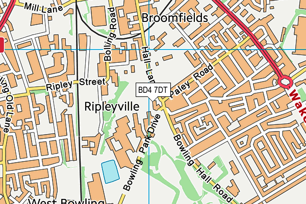 BD4 7DT map - OS VectorMap District (Ordnance Survey) BD4 7DT map - OS VectorMap District (Ordnance Survey)