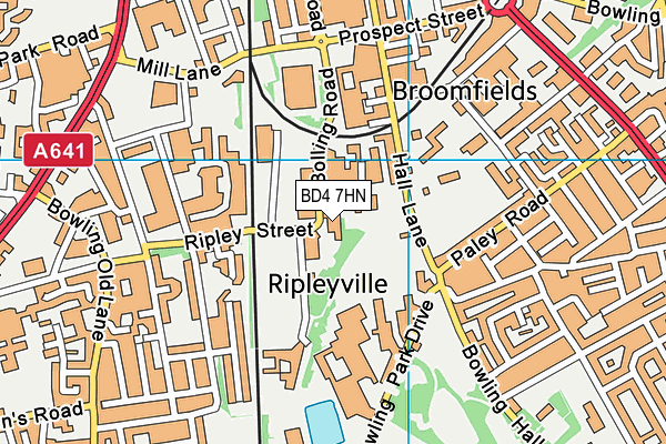 BD4 7HN map - OS VectorMap District (Ordnance Survey) BD4 7HN map - OS VectorMap District (Ordnance Survey)