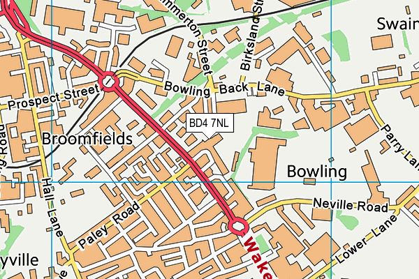 BD4 7NL map - OS VectorMap District (Ordnance Survey) BD4 7NL map - OS VectorMap District (Ordnance Survey)