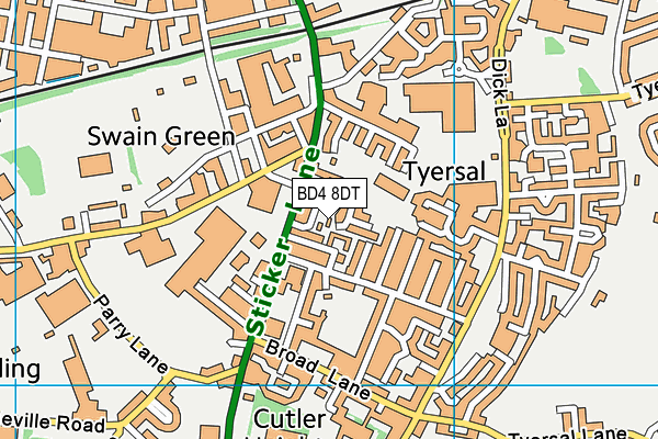 BD4 8DT map - OS VectorMap District (Ordnance Survey) BD4 8DT map - OS VectorMap District (Ordnance Survey)