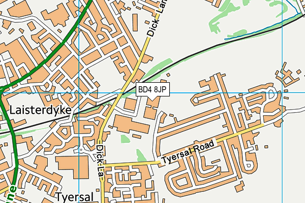 BD4 8JP map - OS VectorMap District (Ordnance Survey) BD4 8JP map - OS VectorMap District (Ordnance Survey)