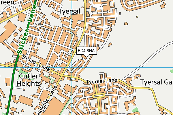 BD4 8NA map - OS VectorMap District (Ordnance Survey) BD4 8NA map - OS VectorMap District (Ordnance Survey)
