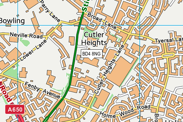 BD4 8NG map - OS VectorMap District (Ordnance Survey) BD4 8NG map - OS VectorMap District (Ordnance Survey)