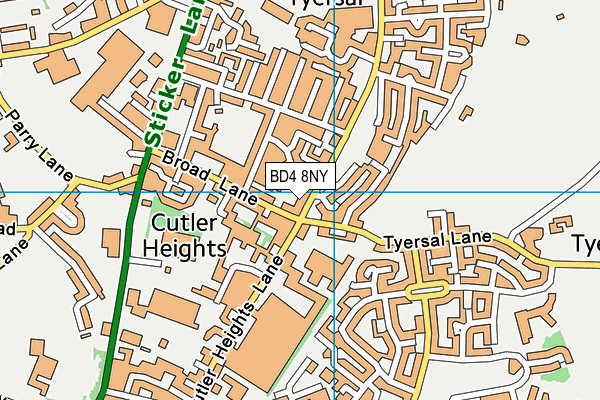 BD4 8NY map - OS VectorMap District (Ordnance Survey) BD4 8NY map - OS VectorMap District (Ordnance Survey)