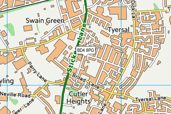 BD4 8PG map - OS VectorMap District (Ordnance Survey) BD4 8PG map - OS VectorMap District (Ordnance Survey)