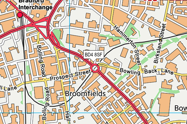 BD4 8SF map - OS VectorMap District (Ordnance Survey) BD4 8SF map - OS VectorMap District (Ordnance Survey)